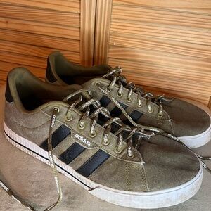 adidas Olive and Black Sneakers